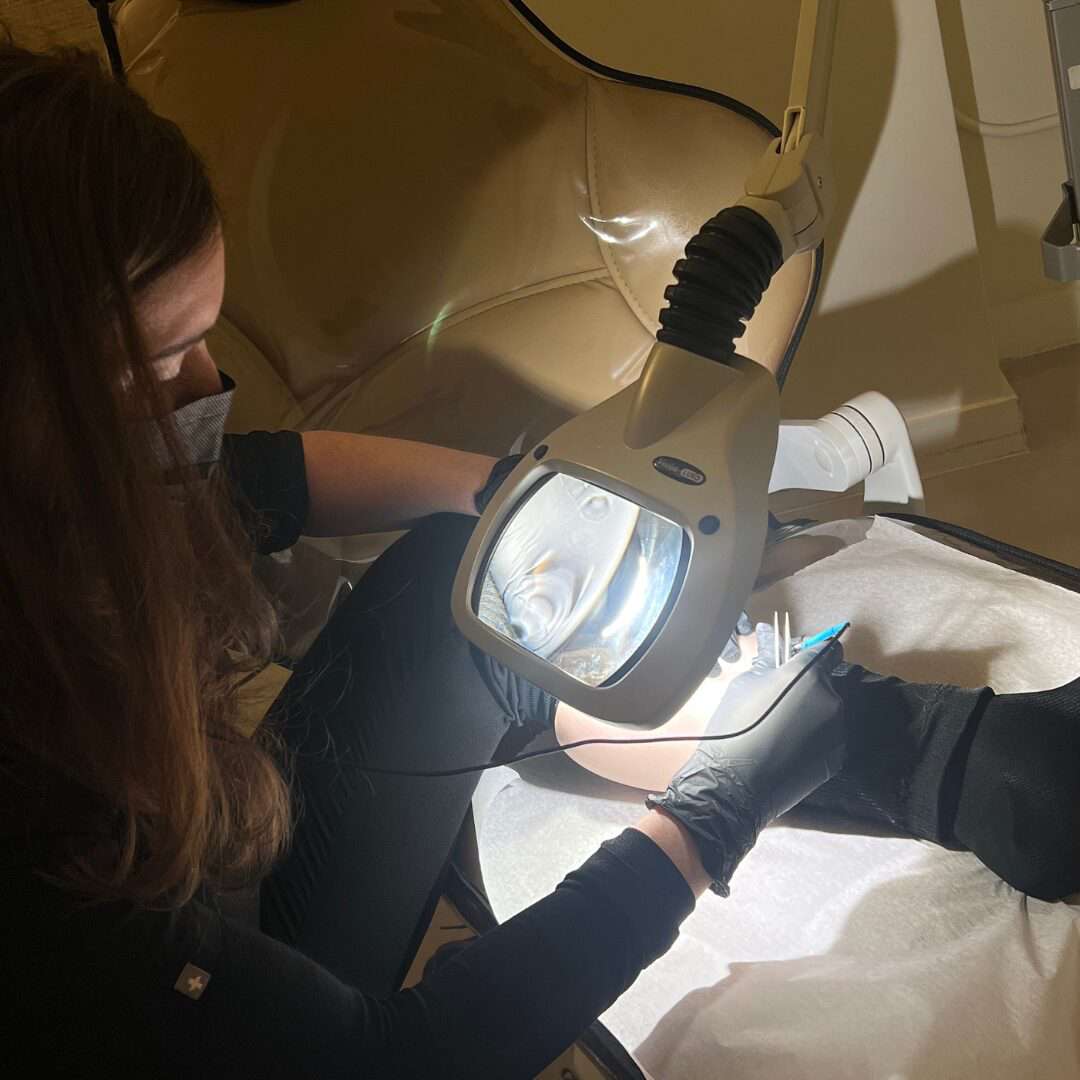 electrolysis session at Limoges Beauty NYC